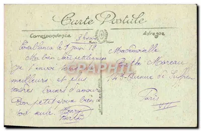Młody Arab — SCÈNES ET TYPES. — Młody Arab. — LL. — nr 6055 — Rewers