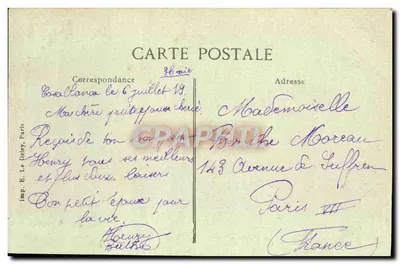O MARROC - ZAIT HAFID — Acampamento da Coluna — Mailley, fot., Casablanca — Verso