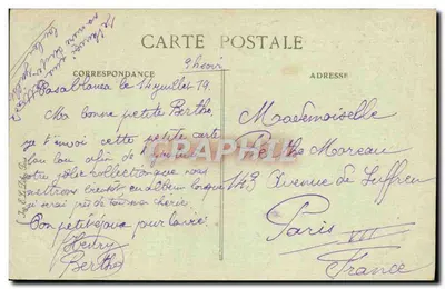 Maroko - Kasbah Tadla — Widok z Bastionu na Oued Oum er Rebia — Neuilly, fot. Castelain — Rewers