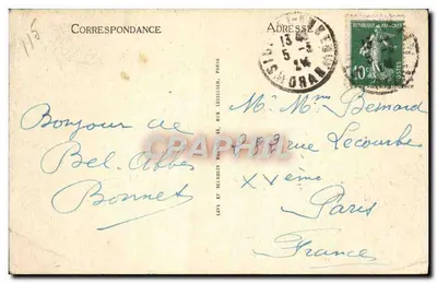 Sidi-Bel-Abbès - Aleja Kléber — Kawiarnia Continental — LL nr 45 — Rewers