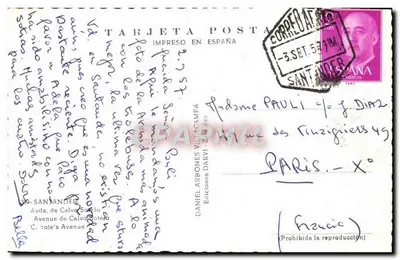 Avenue de Calvo Sotelo — Madryt — Wydawnictwo Darvi, nr 620 — Rewers