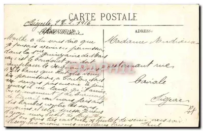 Retorno do Cemitério — SCÈNES ET TYPES — LL. — n° 6516 — Verso