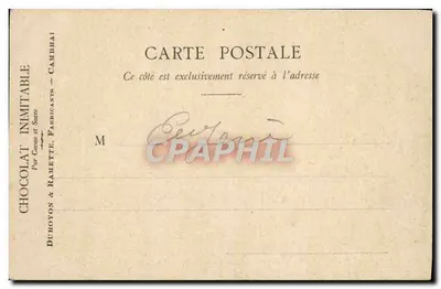 Evron (Mayenne) — Place de l'Église — Hamel-Jallier et Cie — Verso