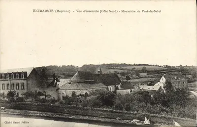 Entrammes (Mayenne) - Vista geral (Lado Norte) - Mosteiro de Port-du-Salut