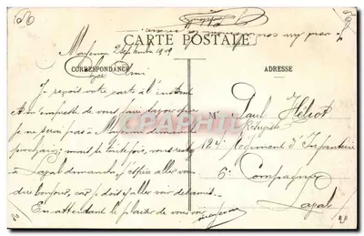 Mayenne - Quai Carnot — widok mostu i zamku — wydawca: Fotograf Léon — Rewers