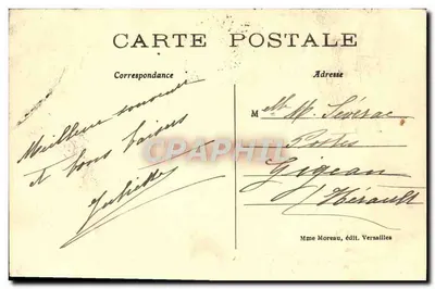 Parc de VERSAILLES — Banhos e Gruta de Apolo — Mme Moreau, editora Versailles — Verso
