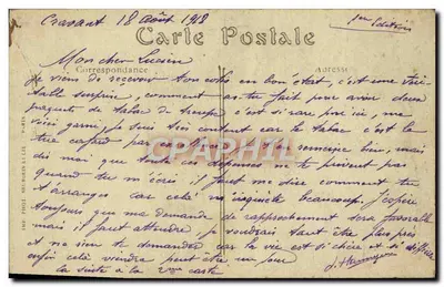 Cravant — Stare Zamki — Toulot, Wyd. Auxerto — Rewers