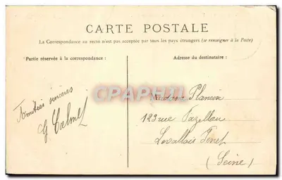 Camp de Châlons — Un Campement des Saint-Cyriens — Photographie Galien, Mourmelon-le-Grand — Rückseite