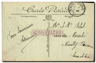 Sainte-Menehould — Ogólny widok cmentarza wojskowego — LL, n°562 — Rewers