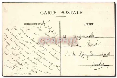 Reims em sua segunda ano de bombardeio 1914-15 - Rue du Levant — Coleção G. Dubuls, Reims — Verso