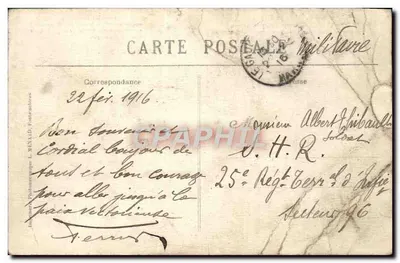 Charleville (Marne) — Case incendiate dal bombardamento tedesco — Cliché L. M. — Verso