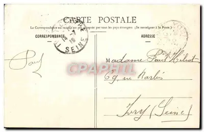Marville - Capela de São Hilaire - O Cristo da Misericórdia do século XVI — A. Naudin, editor, Hongnyon — Verso