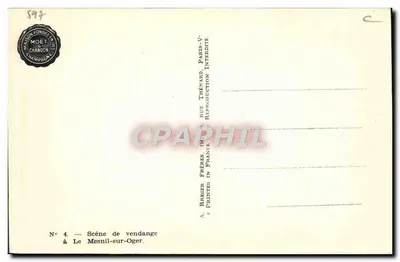 Vendemijscene — Le Mesnil-sur-Oger — Moët & Chandon — Achterkant