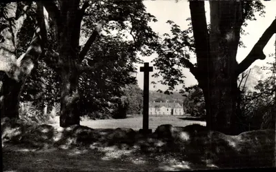 Bourgnéuf-la-Forêt (Mayenne) — La Croix des Bourdaines — Uitgave Berthe Chéhé Le Ray