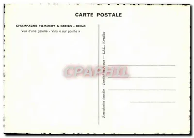 Galería de bodega de vino — Veuve Clicquot Ponsardin — Reims — Reverso