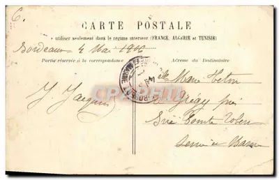 Nantes'te Bayonnet Kalesi — Transatlantiques — Yayımcı C.O.C. — Arka yüz
