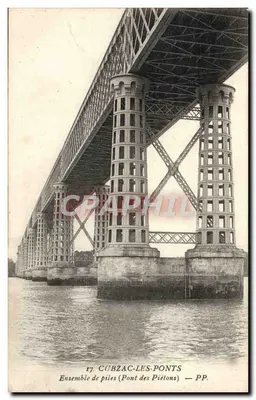 Cubzac-les-Ponts — Conjunto de pilares (Ponte dos Pés) — PP. 17