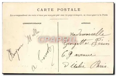 Pierre Jaumathre, perto de Boussac (Creuse) — editor A. de Nussac, n° 64 — Verso