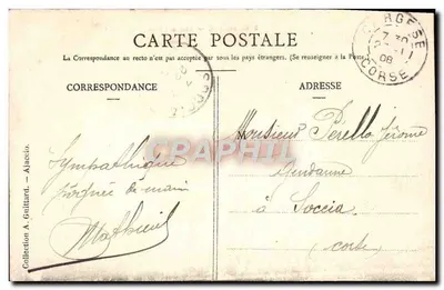 Cargèse — Vista geral. — Editor A. Guittard, série 1. — Verso