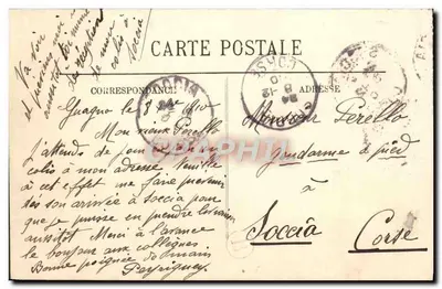 Ajaccio — Invoer van de Cours Napoléon 1er — LL. — Achterkant