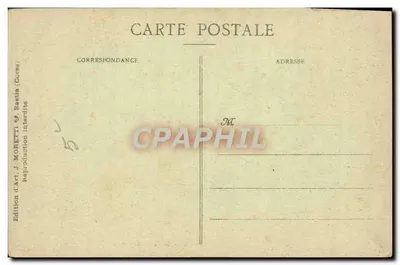 Calanches de PIANA (Corse) — paisagem rochosa com visitantes — J. Moretti, n° 3098 — Verso