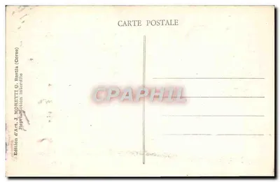 Bastia (Córcega) - Le Cim — J. Moretti, n°120 — Reverso
