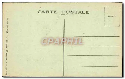 Una Vieja Calle cerca del Jardín Romieu — Córcega — Bastia — J. Moretti, n° 3177 — Reverso