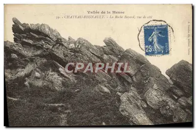 Vale da Meuse — Château-Regnault, La Roche Bayard, vista lateral — A. Sardou, editor