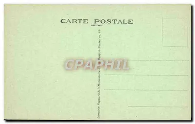 Observatório de Paris — A Nova Relógio — Cliché Rol — Verso