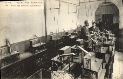 Paris — Hôtel des Monnaies — Salle des balances automatiques — D.A. Longuet, Paris