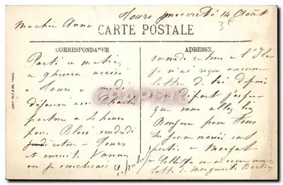Blois — O Castelo — Fachada François Ier — LL. — N° 321 — Verso
