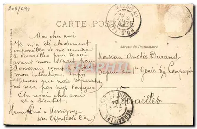 Paris — O Arco do Triunfo do Carrousel — LL. n°45 — Verso