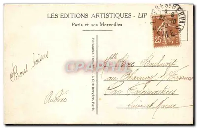 Paris - Panorama do Jardim das Tuileries e da Rue de Rivoli — LIP, n°286 — Verso