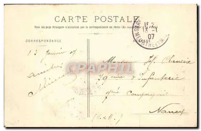 Lunéville - Le Château - Côté des Bosquets — Quantin, lib.-édit. — Verso