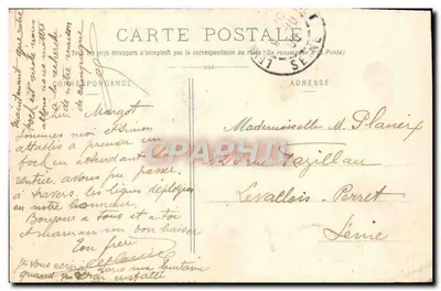 NANCY - Gare, Katedra św. Léona, Faubourg Stanislas — Stara pocztówka nr 23 — Rewers