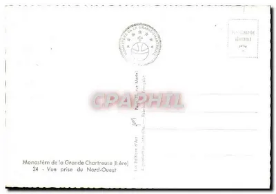 Monastère de la Grande Chartreuse — Vue prise du Nord-Ouest — Les Éditions d'Art, Paris 15 rue Martel — Rewers