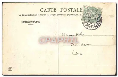 St-Bertrand — Dolna część katedry — fototypia La Maudet, Toulouse (pierwsza seria) — Rewers