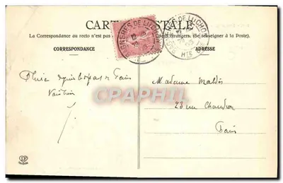 Luchon - Dolina Oueilh i Zamek Castelblancat — Pyrenées (1. seria) nr 277 — Rewers