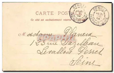 Loches - Porta dos Cordeliers — editor Grand Bazar, n° 107 — Verso