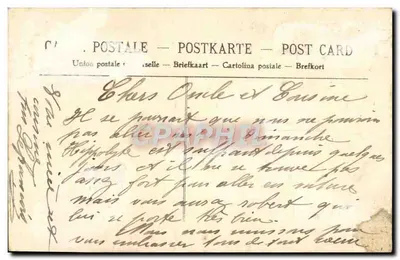 Bilhete postal antigo Gaillon Grande cote da Vallee do Diabo — Verso