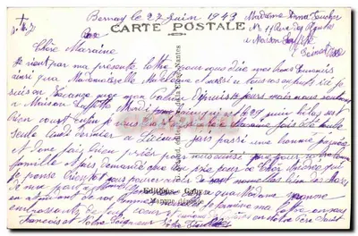 Bernay (Eure) — Interior da Igreja Nossa Senhora da Couture — Editor Gaby, n°34 — Verso