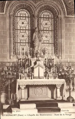 Etrépagny (Eure) — Capela das Dominicanas — Altar da Virgem
