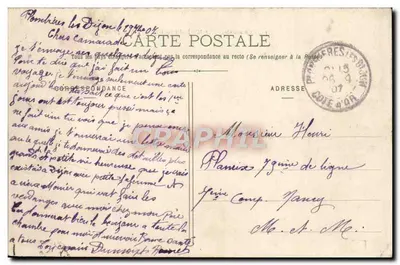 Plombières-les-Dijon — widok panoramiczny — L. V., wyd. — Rewers