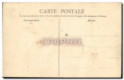 Barricada na Rue Jeannin — Lyon, 30 października 1870 — według obrazu Paupion (fragment) — L. V., złożona — Rewers