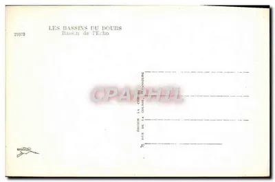 Bassin de l'Echo — Os Bassins do Doubs — Edição La Crophil, La Coubre — Verso