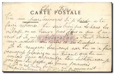 Castelo de Sédieres, perto de Clergoux — Fachada Sul — Edição EYBOULET Frères, Usel — Verso