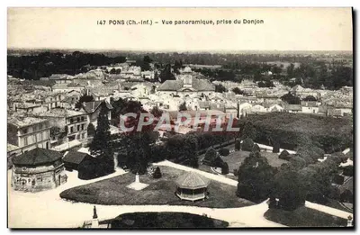 Pons (Charente-Inférieure) — Vista Panorâmica Tirada do Donjon — Seguin