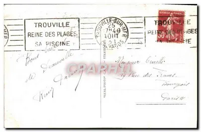 Trouville - A Rainha das Praias - A Praia e os Jardins — editor BREAL-PHOTO, n°813 — Verso