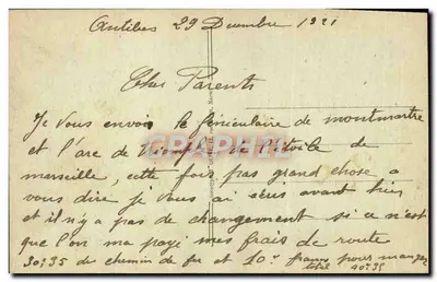 MARSEILLE -- Ogólny widok na N.-D. de la Garde — Rewers