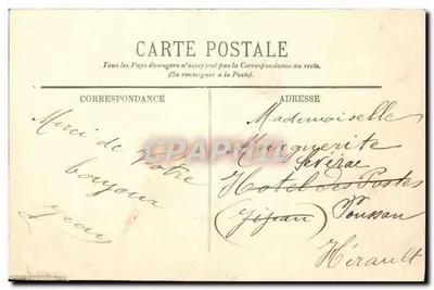Marseille — Samenstelling van het Paleis van Longchamp — LL. — Achterkant